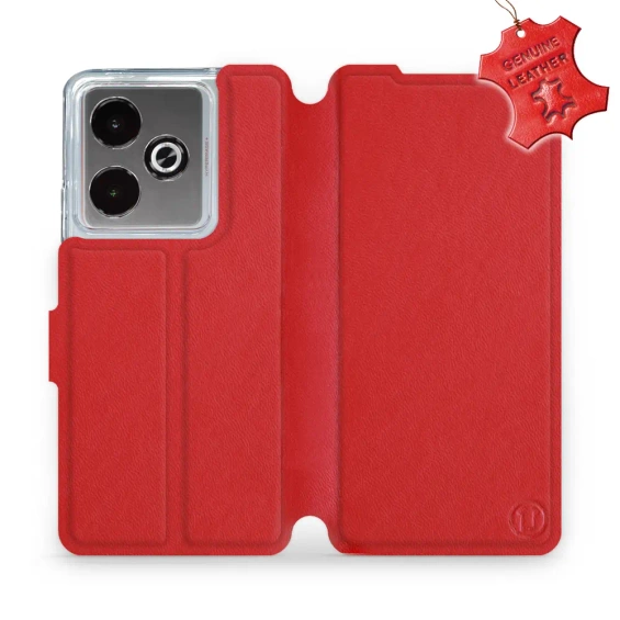 Hülle für Realme GT 7T - Farbe Red Leather
