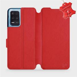Hülle für Realme 8 5G - Farbe Red Leather