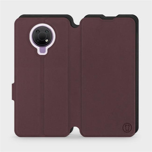 Hülle für Nokia G10 - Farbe Burgund mit Schwarz