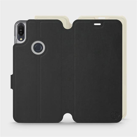 Hülle für Asus Zenfone Max Pro M1 ZB602KL - Farbe Schwarz mit Platin