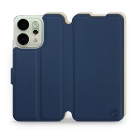 Hülle für OPPO Reno 14 Pro 5G - Farbe Marineblau mit Platin