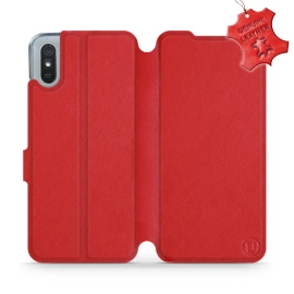 Hülle für Xiaomi Redmi 9A - Farbe Red Leather