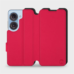 Hülle für Asus Zenfone 9 - Farbe Rot mit Schwarz