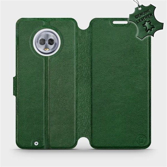 Hülle für Motorola Moto G6 - Farbe Green Leather