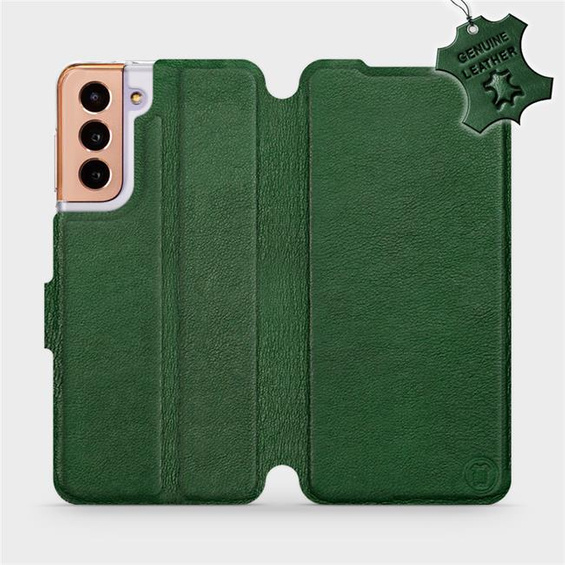 Hülle für Samsung Galaxy S21 - Farbe Green Leather