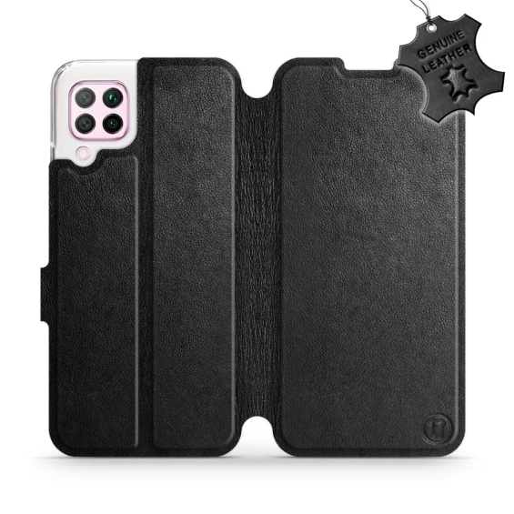 Hülle für Huawei P40 Lite - Farbe Black Leather