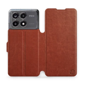 Hülle für Xiaomi POCO X6 Pro - Farbe Brown&Orange