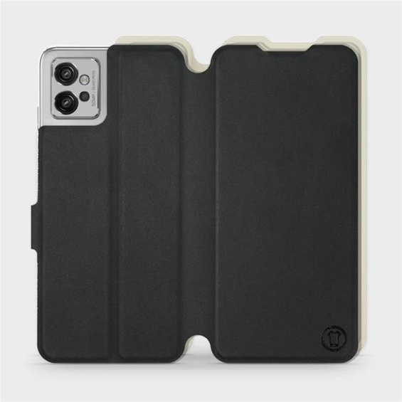 Hülle für Motorola Moto G32 - Farbe Schwarz mit Platin