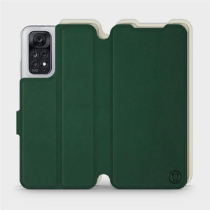 Hülle für Xiaomi Redmi Note 11S - Farbe Grün mit Platin