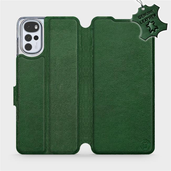 Hülle für Motorola Moto G22 - Farbe Green Leather