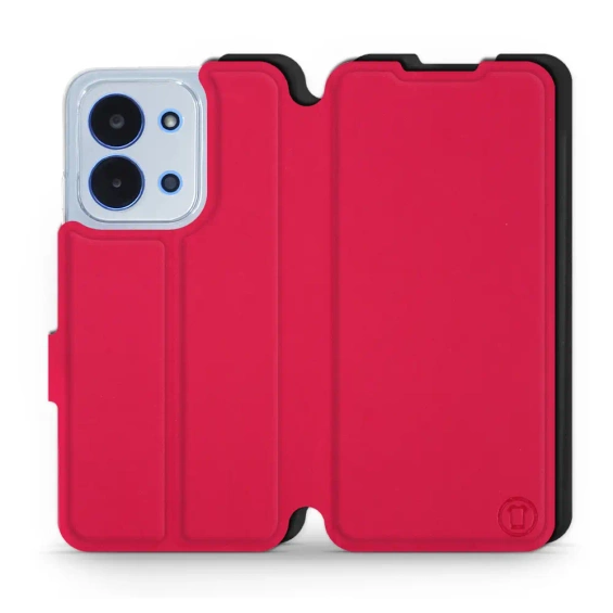 Hülle für Xiaomi Redmi 15C - Farbe Rot mit Schwarz