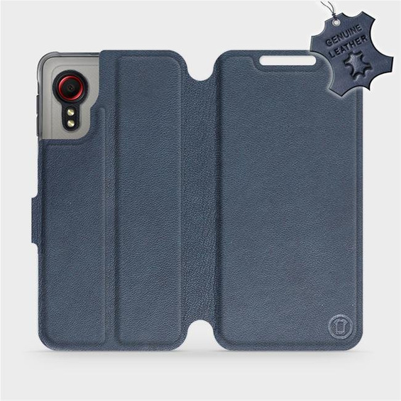 Hülle für Samsung Galaxy Xcover 5 - Farbe Blue Leather