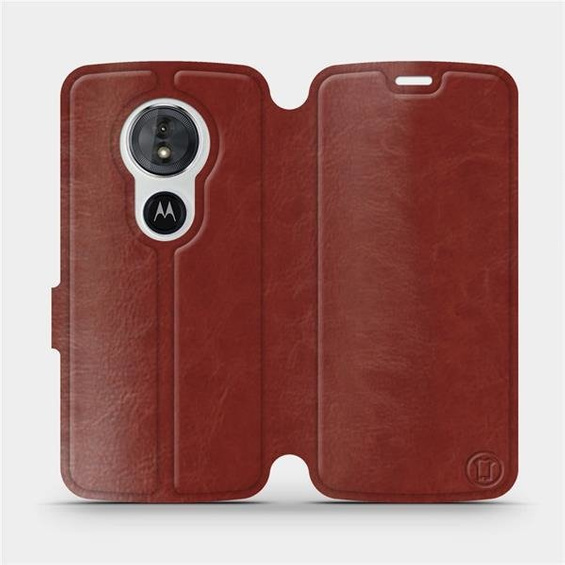 Hülle für Motorola Moto G6 Play - Farbe Brown&Orange