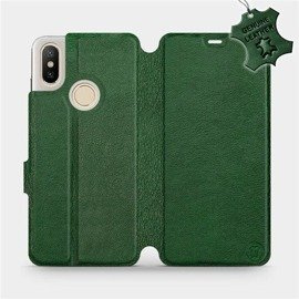 Hülle für Xiaomi Mi A2 - Farbe Green Leather