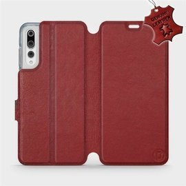 Hülle für Huawei P20 Pro - Farbe Dark Red Leather