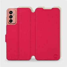 Hülle für Samsung Galaxy M13 - Farbe Rot mit Platin