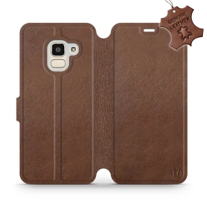 Hülle für Samsung Galaxy J6 2018 - Farbe Brown Leather