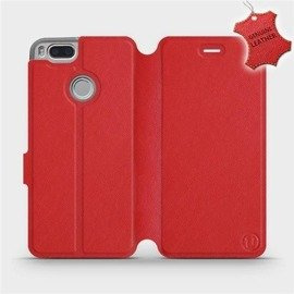Hülle für Xiaomi Mi A1 - Farbe Red Leather