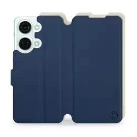 Hülle für OnePlus Nord 3 5G - Farbe Marineblau mit Platin
