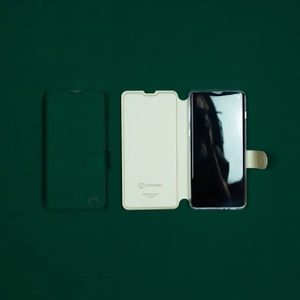 Hülle für Motorola Moto G73 5G - Farbe Grün mit Platin