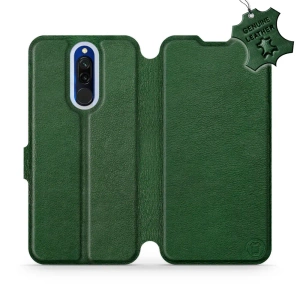 Hülle für Xiaomi Redmi 8 - Farbe Green Leather