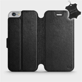 Hülle für Apple iPhone 6s - Farbe Black Leather