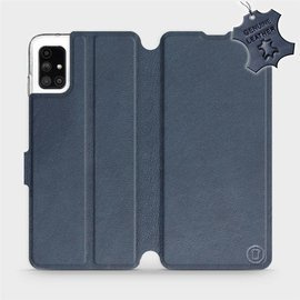 Hülle für Samsung Galaxy M51 - Farbe Blue Leather