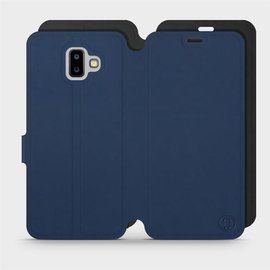 Hülle für Samsung Galaxy J6 Plus 2018 - Farbe Marine mit Schwarz