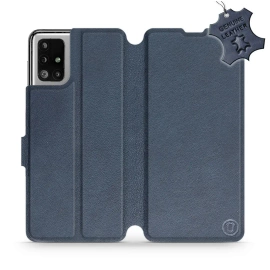 Hülle für Samsung Galaxy M51 - Farbe Blue Leather
