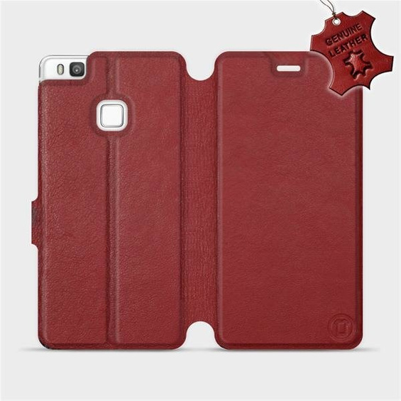 Hülle für Huawei P9 Lite - Farbe Dark Red Leather