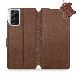 Hülle für Samsung Galaxy Note 20 - Farbe Brown Leather