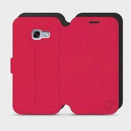 Hülle für Samsung Galaxy A3 2017 - Farbe Rot mit Schwarz