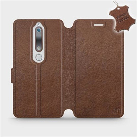 Hülle für Nokia 6.1 - Farbe Brown Leather