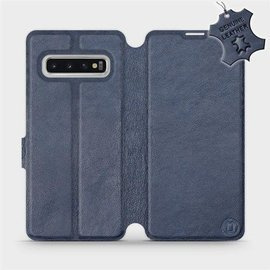 Hülle für Samsung Galaxy S10 - Farbe Blue Leather
