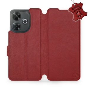 Hülle für Xiaomi Redmi 13 - Farbe Dark Red Leather