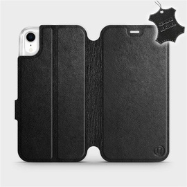 Hülle für Apple iPhone XR - Farbe Black Leather