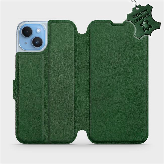 Hülle für Apple iPhone 14 - Farbe Green Leather