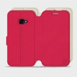 Hülle für Samsung Galaxy Xcover 4 - Farbe Rot mit Platin