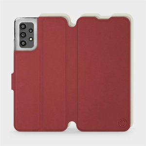 Hülle für Samsung Galaxy A32 4G - Farbe Dunkelrot mit Platin