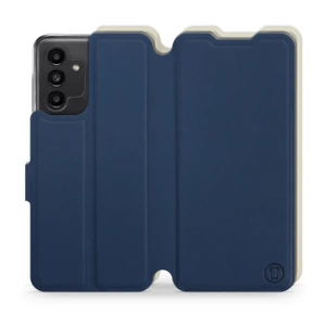 Hülle für Samsung Galaxy A13 5G - Farbe Marineblau mit Platin