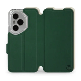 Hülle für Huawei Honor 400 Pro - Farbe Grün mit Platin