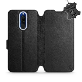 Hülle für Xiaomi Redmi 8 - Farbe Black Leather