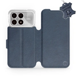 Hülle für Xiaomi Poco F8 Pro - Farbe Blue Leather