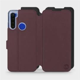 Hülle für Xiaomi Redmi Note 8T - Farbe Burgund mit Schwarz