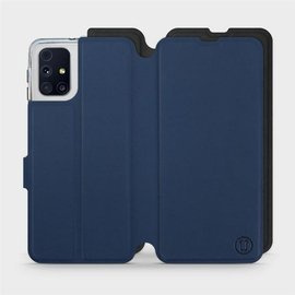 Hülle für Samsung Galaxy M31s - Farbe Marine mit Schwarz
