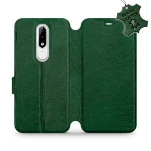 Hülle für Nokia 5.1 Plus - Farbe Green Leather