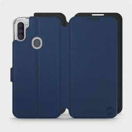 Hülle für Samsung Galaxy M11 - Farbe Marine mit Schwarz