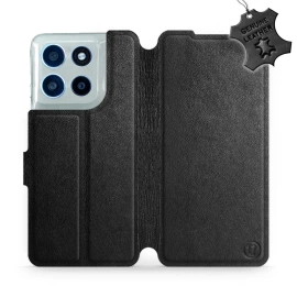 Hülle für Motorola Moto G56 5G - Farbe Black Leather