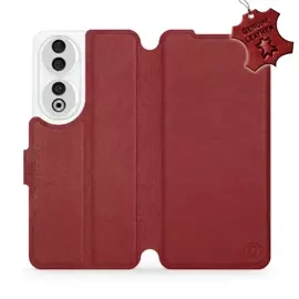 Hülle für Huawei Honor 90 - Farbe Dark Red Leather