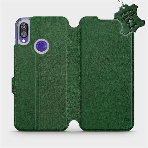 Hülle für Xiaomi Redmi Note 7 - Farbe Green Leather